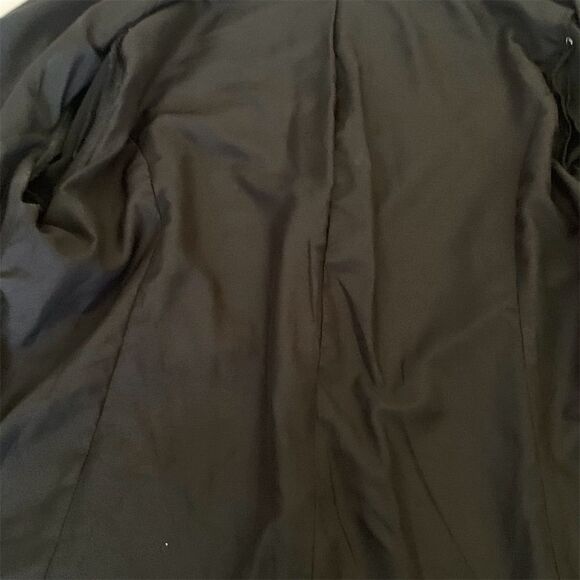 Mossimo Women's Black Open Front Blazer Jacket Size M Notched Collar Tailored - Picture 8 of 15